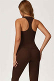 The Glacier Crop Tank Flared Leggings 2-Piece Set