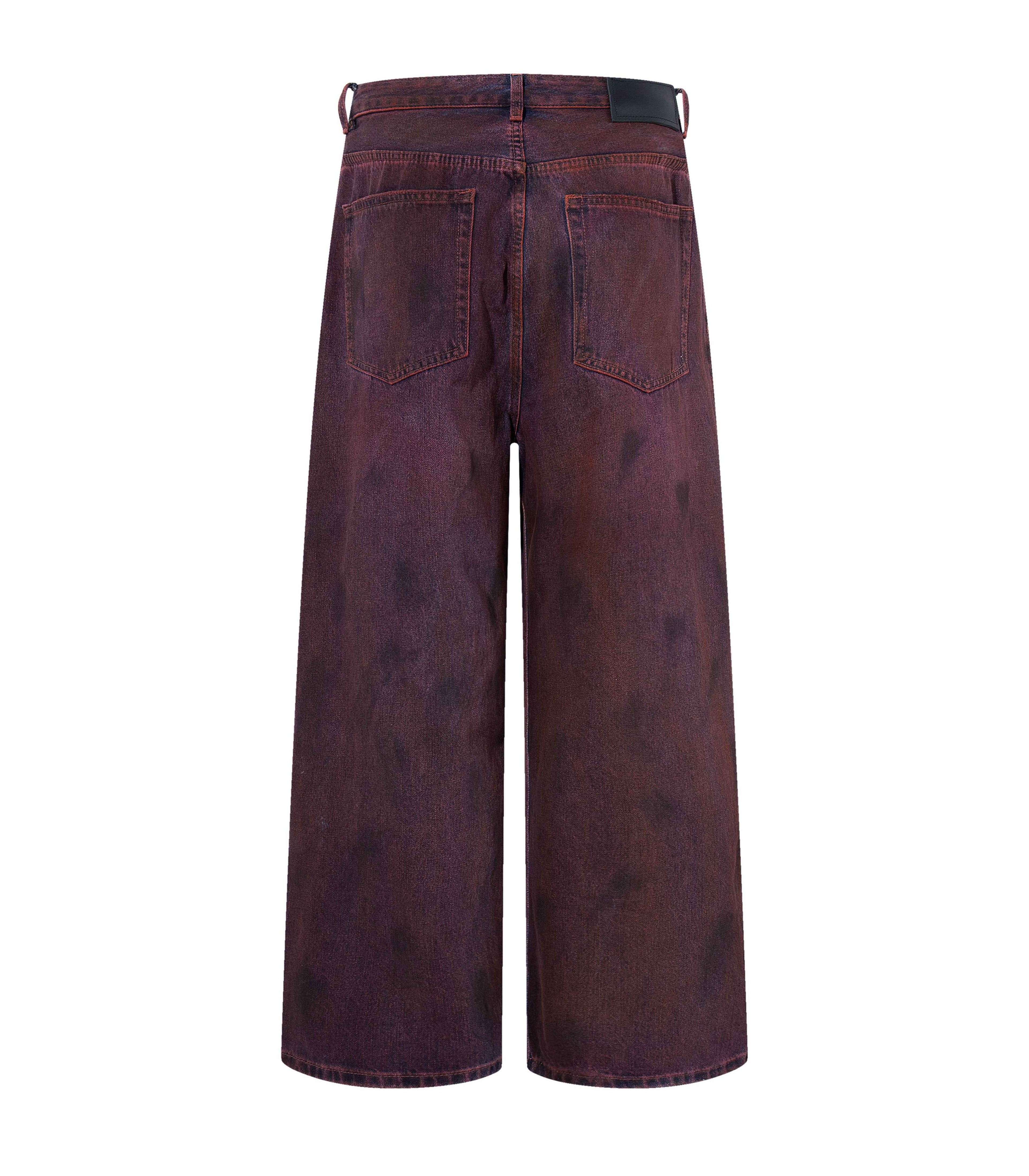 WIDEBOY BURGANDY DENIM