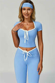 The Skyline Flared Tie Leggings