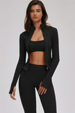 The Kinetic Zip Jacket Sports Bra Leggings 3-Piece Set