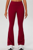 The Ember Sports Bra Crop Top Flared Leggings 3-Piece Set