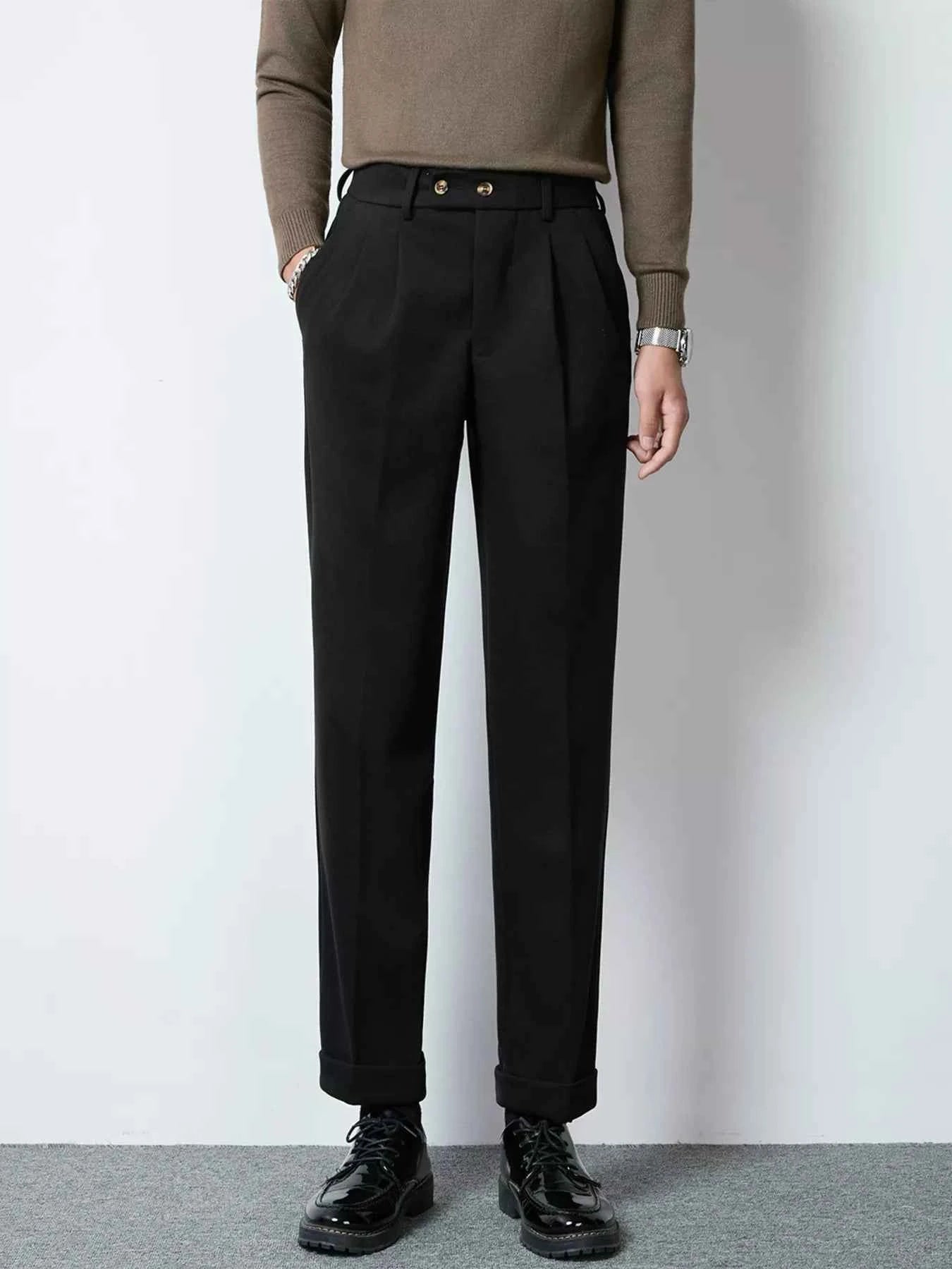 Men's Pleated Dress Pants