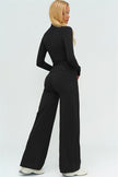 The Twirl Zip Jacket Halter Tank Top New Straight Leg Pants 3-Piece Set