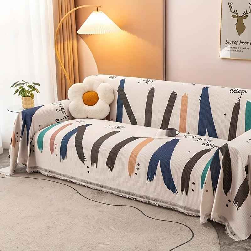 Vintage Slipcovers Couch | Plush Sofa Throw Cover for All Seasons