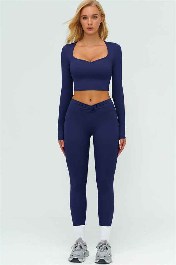 The Lushness Long Sleeve Crop top