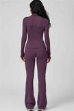 The Oasis Long Sleeve T-shirt Flared Leggings 2-Piece Set