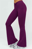 The Lushness V-Back Sports Bra Flared Leggings 2-Piece Set