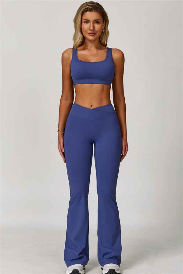 The Lavish Sports Bra Flared Leggings 2-Piece Set