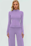 The Twirl Zip Jacket New Straight Leg Pants 2-Piece Set
