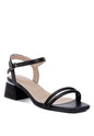 Sulein Ankle Strap Low Block Heels - Pikemla