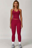 The Surge Halter Crop Top Leggings 2-Piece Set