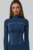 The Venus Zip Top Sports Bra Leggings 3-Piece Set