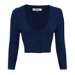 Women's Cropped Bolero 3/4 Sleeve Cardigan