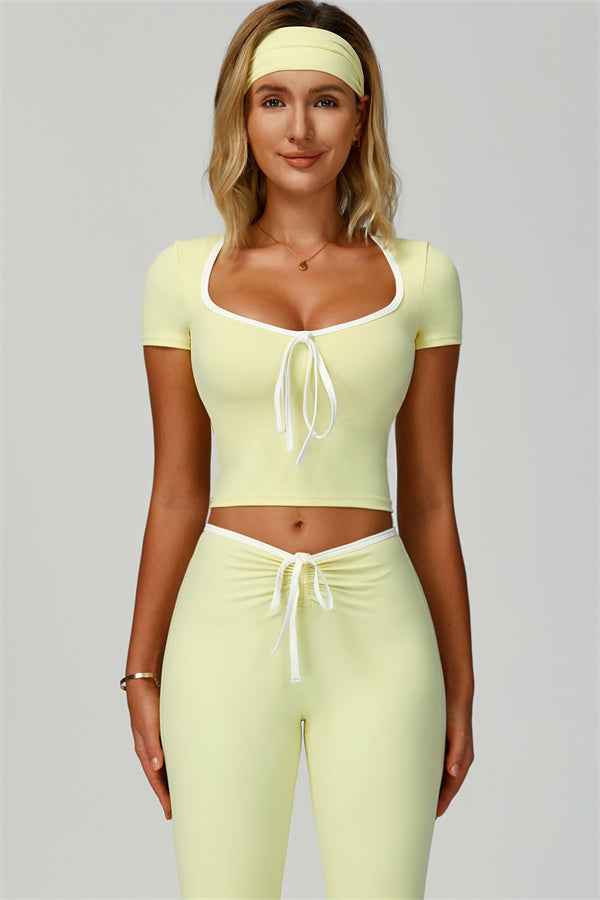 The Skyline Flared Tie Leggings
