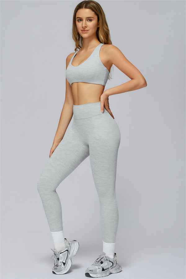 The Radiance Jacket Racerback Sports Bra Leggings 3-Piece Set