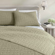 100% Cotton Honeycomb Waffle Garment Washed Quilt Set - Genevieve Collection
