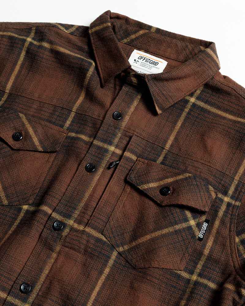 Destroyer Flannel - Burnt Brown