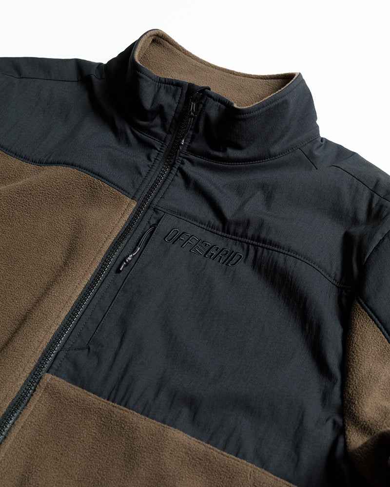 Bruin Fleece Zip Up- Major Brown