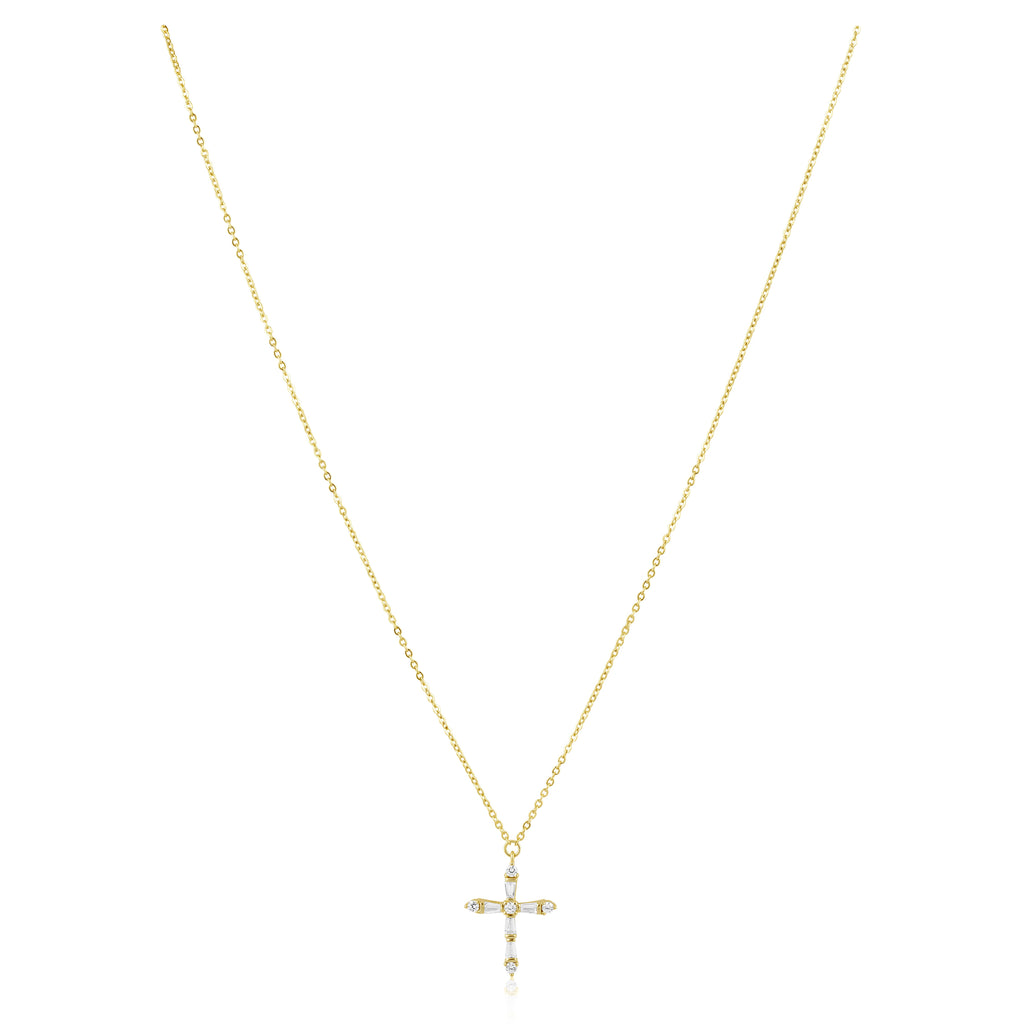Gabriella CZ Cross Necklace