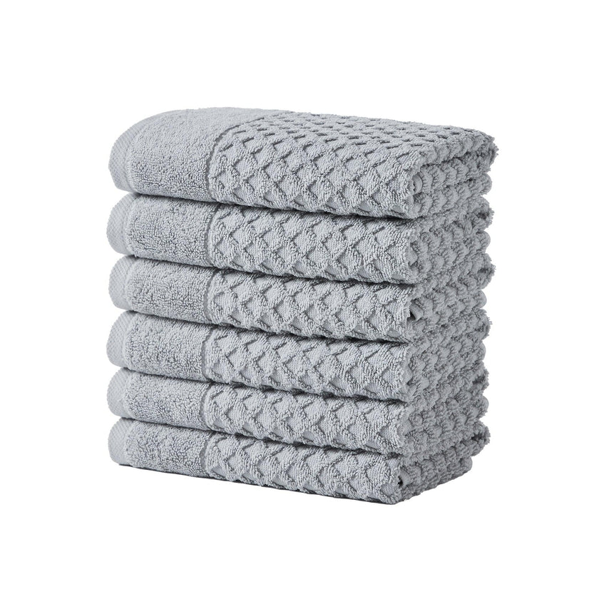 Cotton Diamond Waffle Weave Bath Towel Set - Grayson Collection