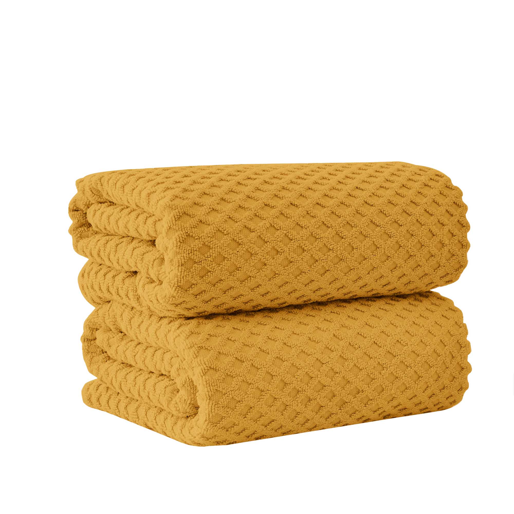 Cotton Diamond Waffle Weave Bath Towel Set - Grayson Collection