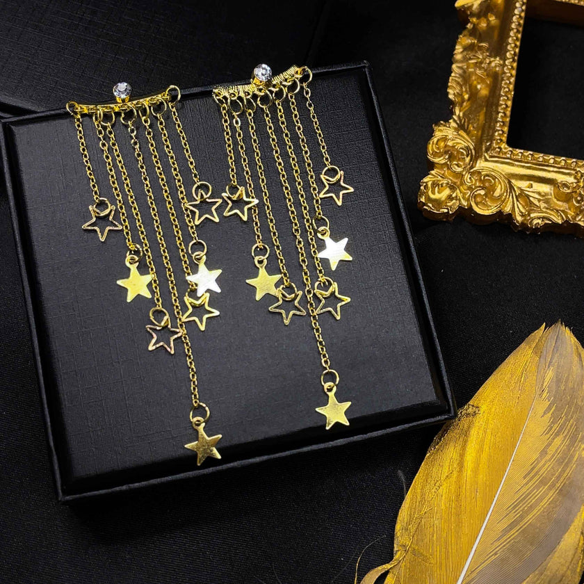 Meteor Stars Tassel Earrings