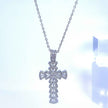 Gothic Lolita Crystal Cross Necklace