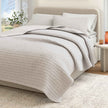 100% Cotton Honeycomb Waffle Garment Washed Quilt Set - Genevieve Collection