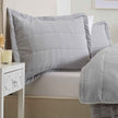 3 Piece Textured Striped Quilt Set - Ellie Collection