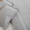 3 Piece Textured Striped Quilt Set - Ellie Collection