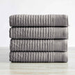 4 Pack Ribbed Hand Towels - Rori Collection