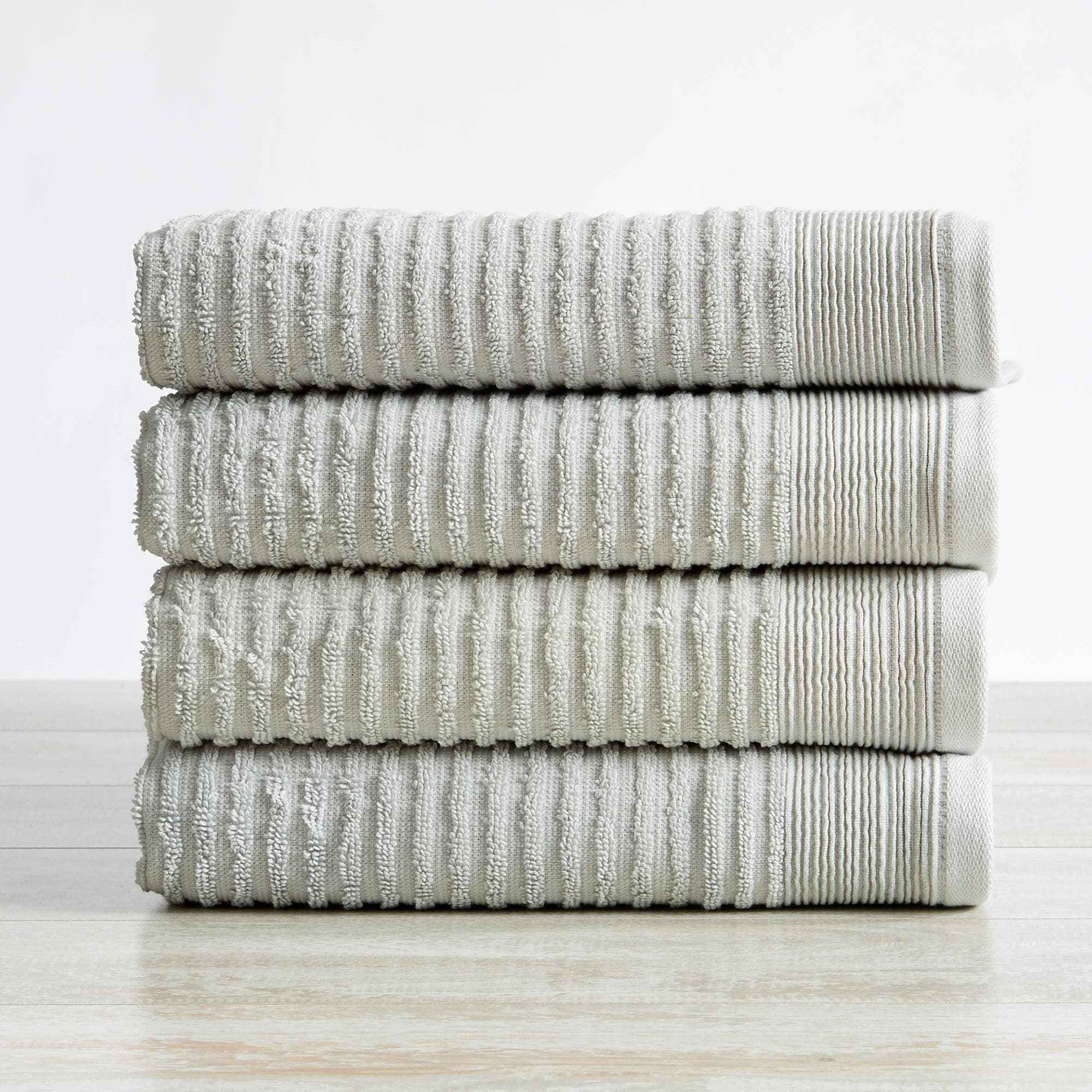 4 Pack Ribbed Hand Towels - Rori Collection