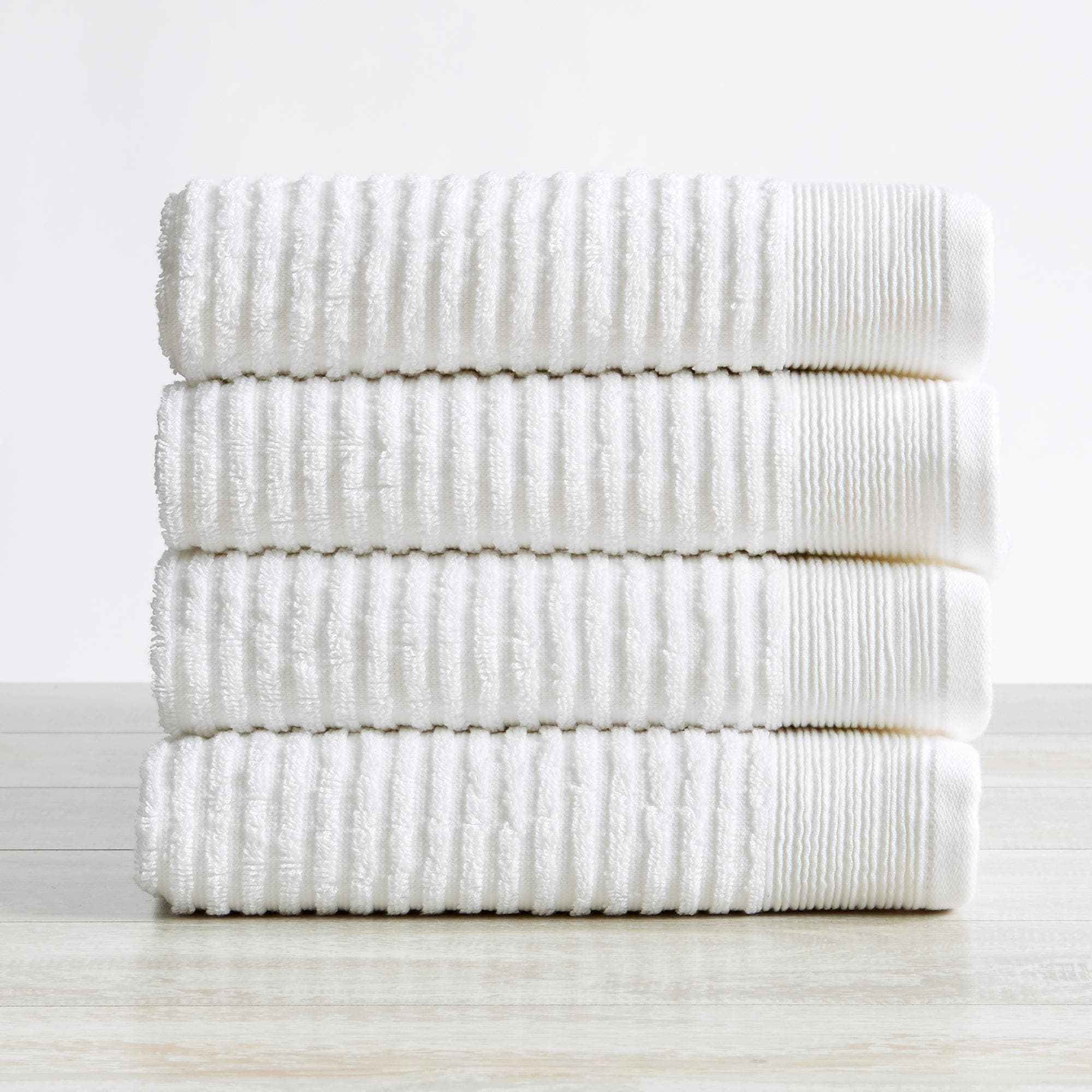 4 Pack Ribbed Hand Towels - Rori Collection