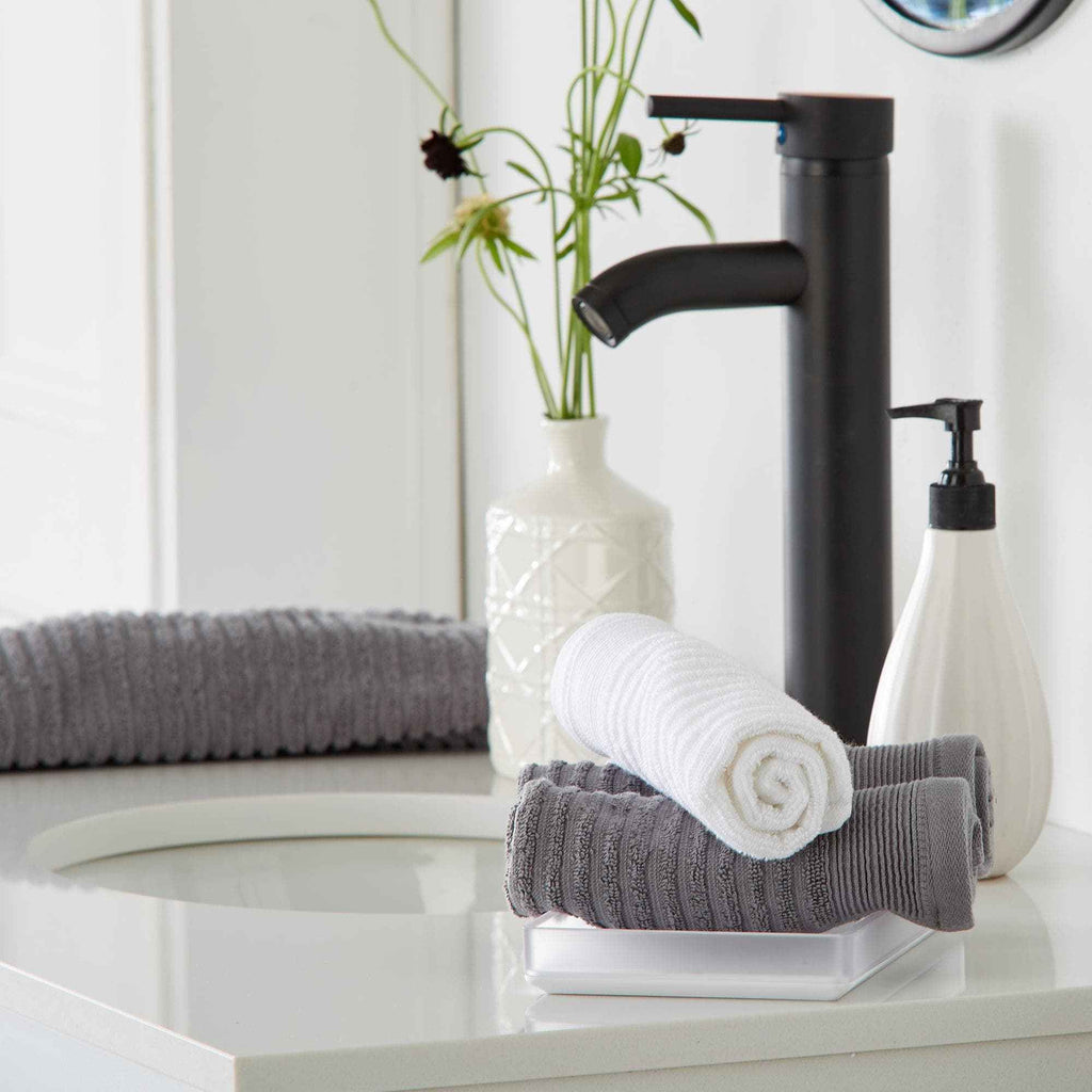 4 Pack Ribbed Hand Towels - Rori Collection