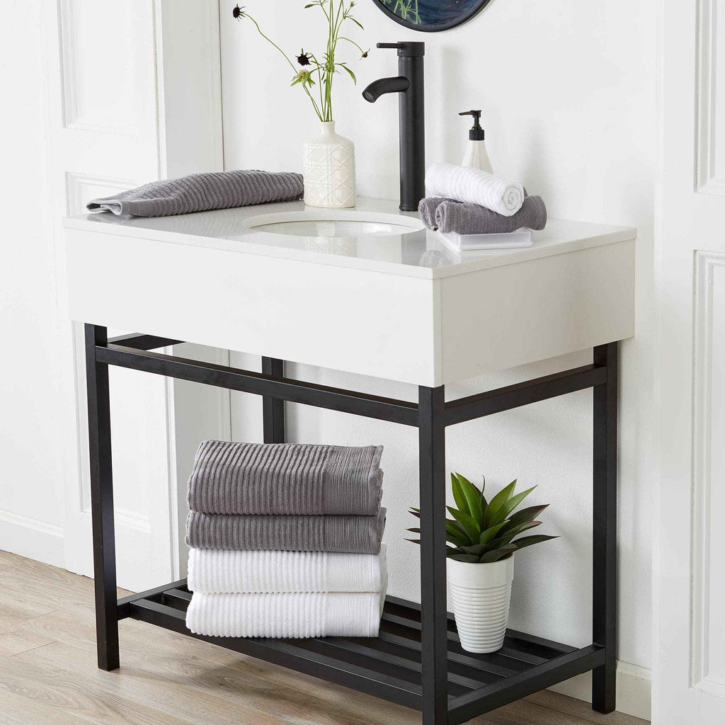 4 Pack Ribbed Hand Towels - Rori Collection