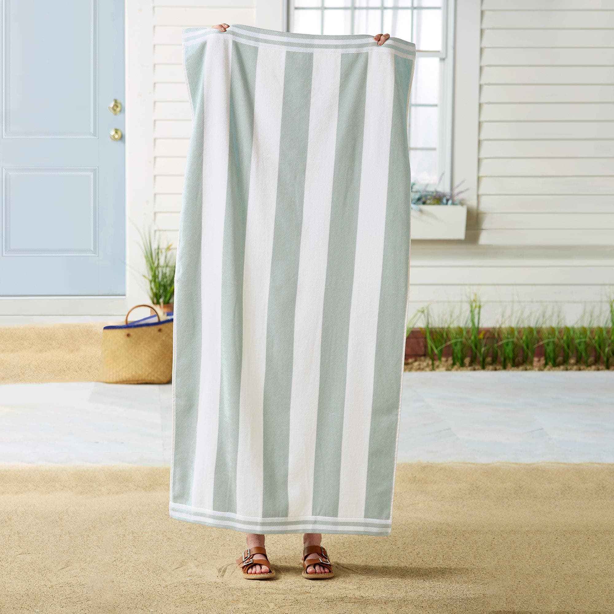 4 Pack Striped Cabana Beach Towel - Edgartown Collection
