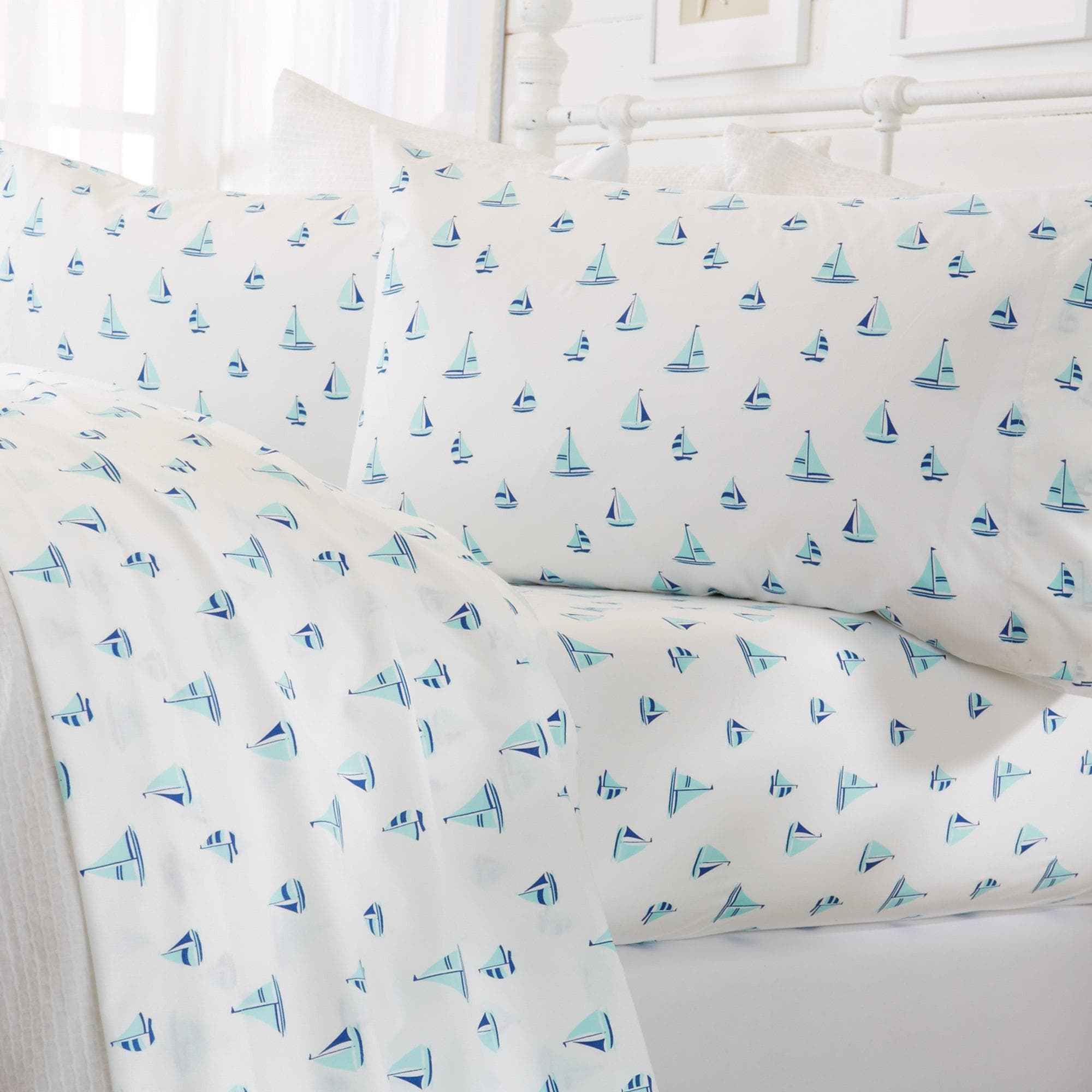 4-Piece Coastal Microfiber Sheet - Newport Collection