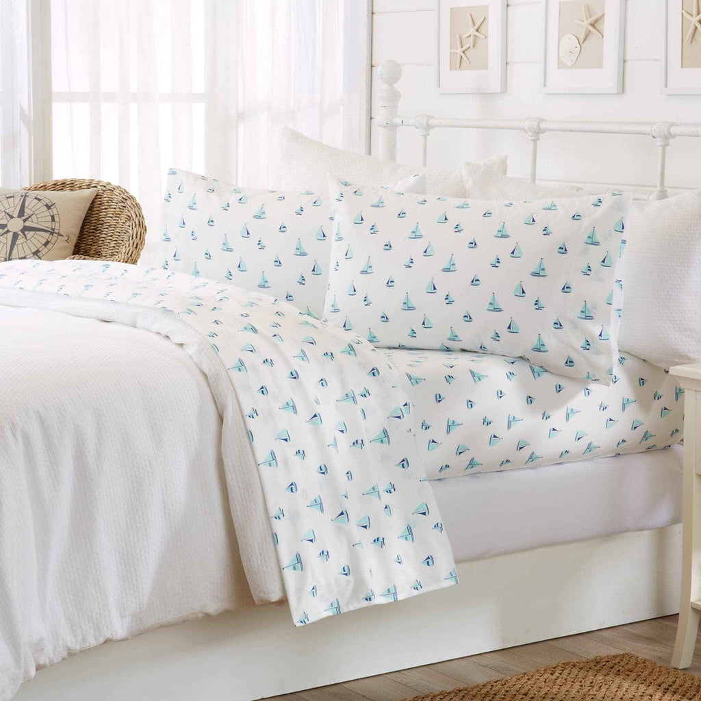4-Piece Coastal Microfiber Sheet - Newport Collection