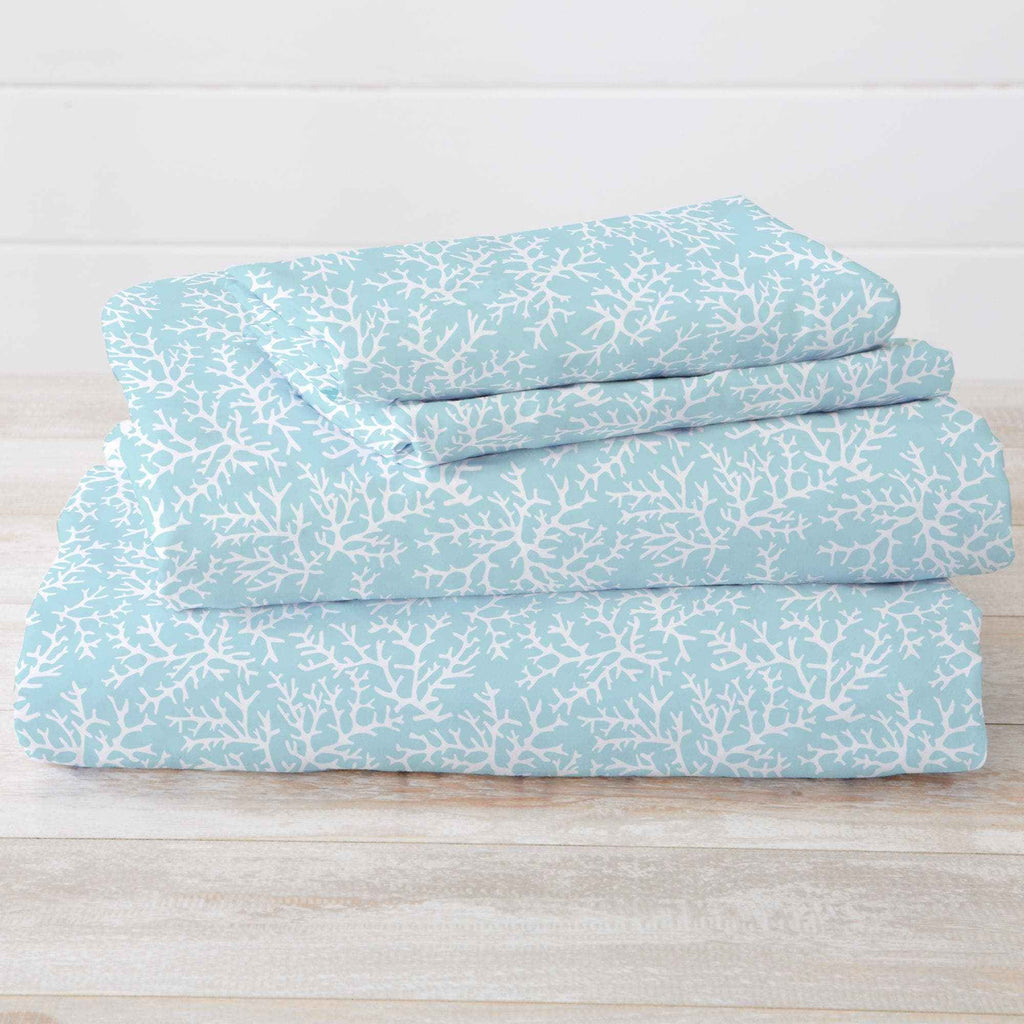 4-Piece Coastal Microfiber Sheet - Newport Collection