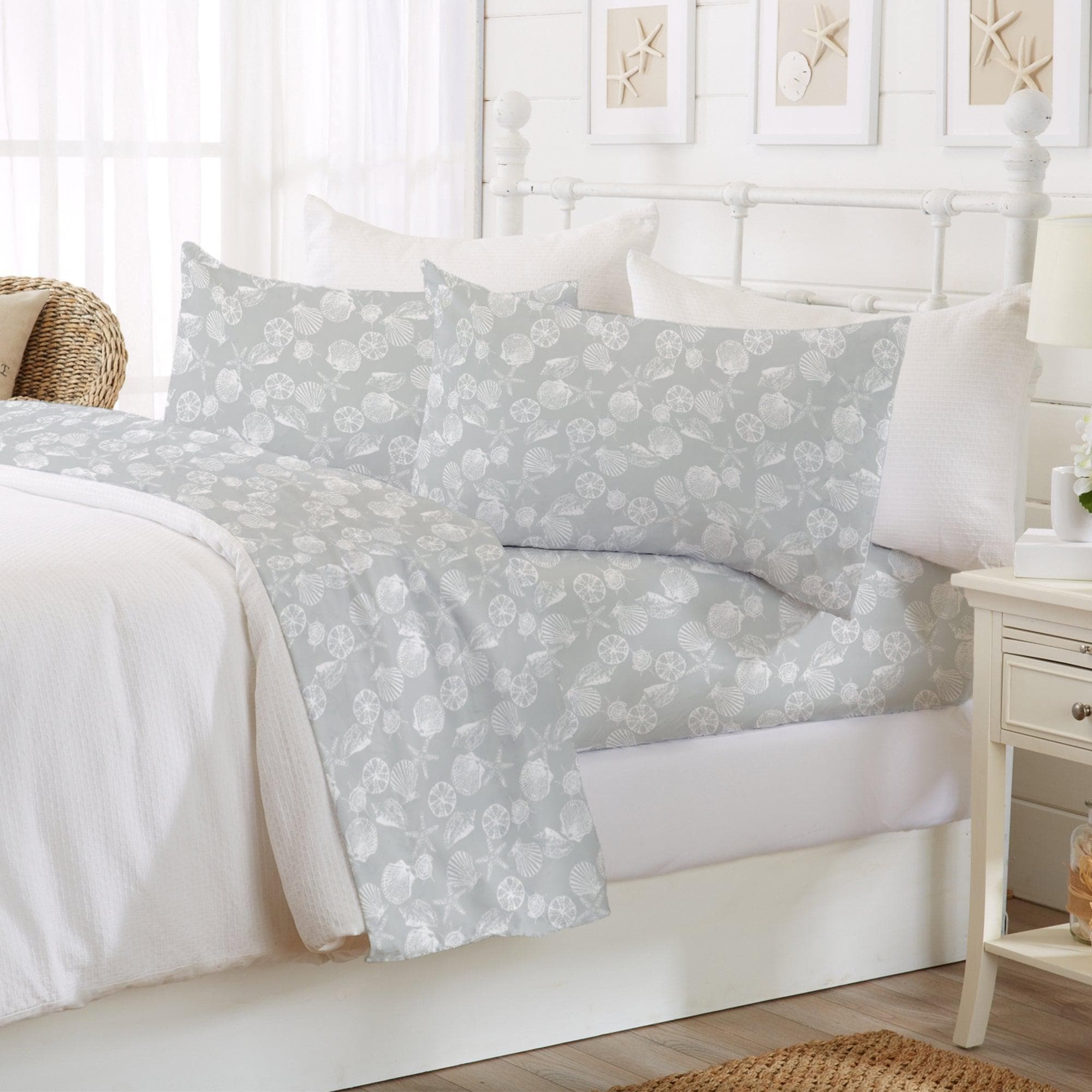 4-Piece Coastal Microfiber Sheet - Newport Collection