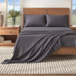 4 Piece Heathered Solid Cotton Blend Flannel Sheet Set - Anders Collection