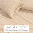 4 Piece Heathered Solid Cotton Blend Flannel Sheet Set - Anders Collection