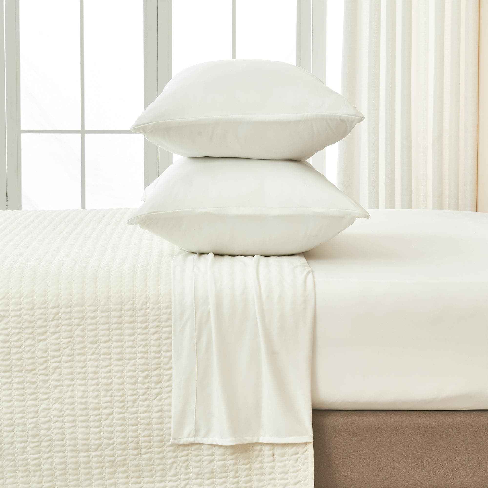 4-Piece Interlock Microfiber Sheet Set - Mackenna Collection