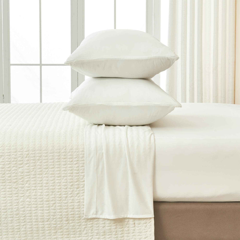 4-Piece Interlock Microfiber Sheet Set - Mackenna Collection