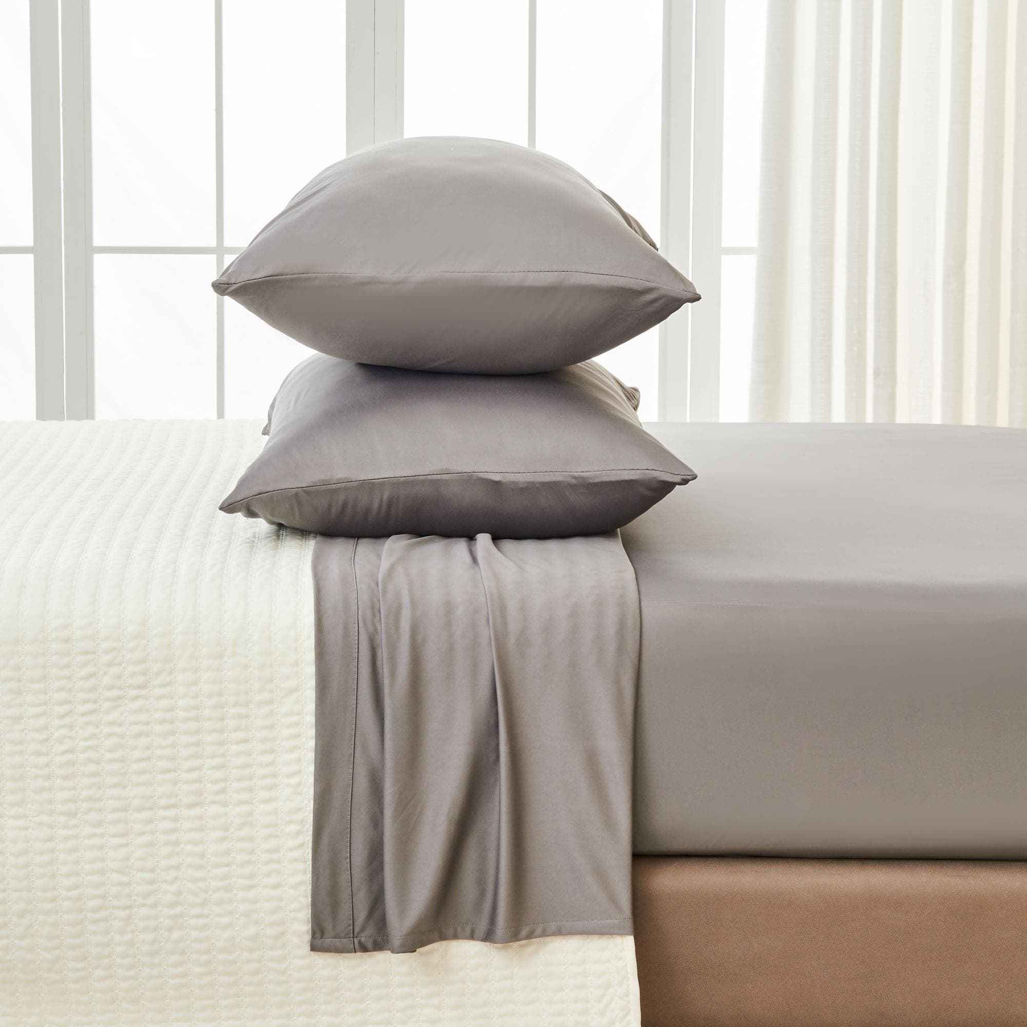 4-Piece Interlock Microfiber Sheet Set - Mackenna Collection
