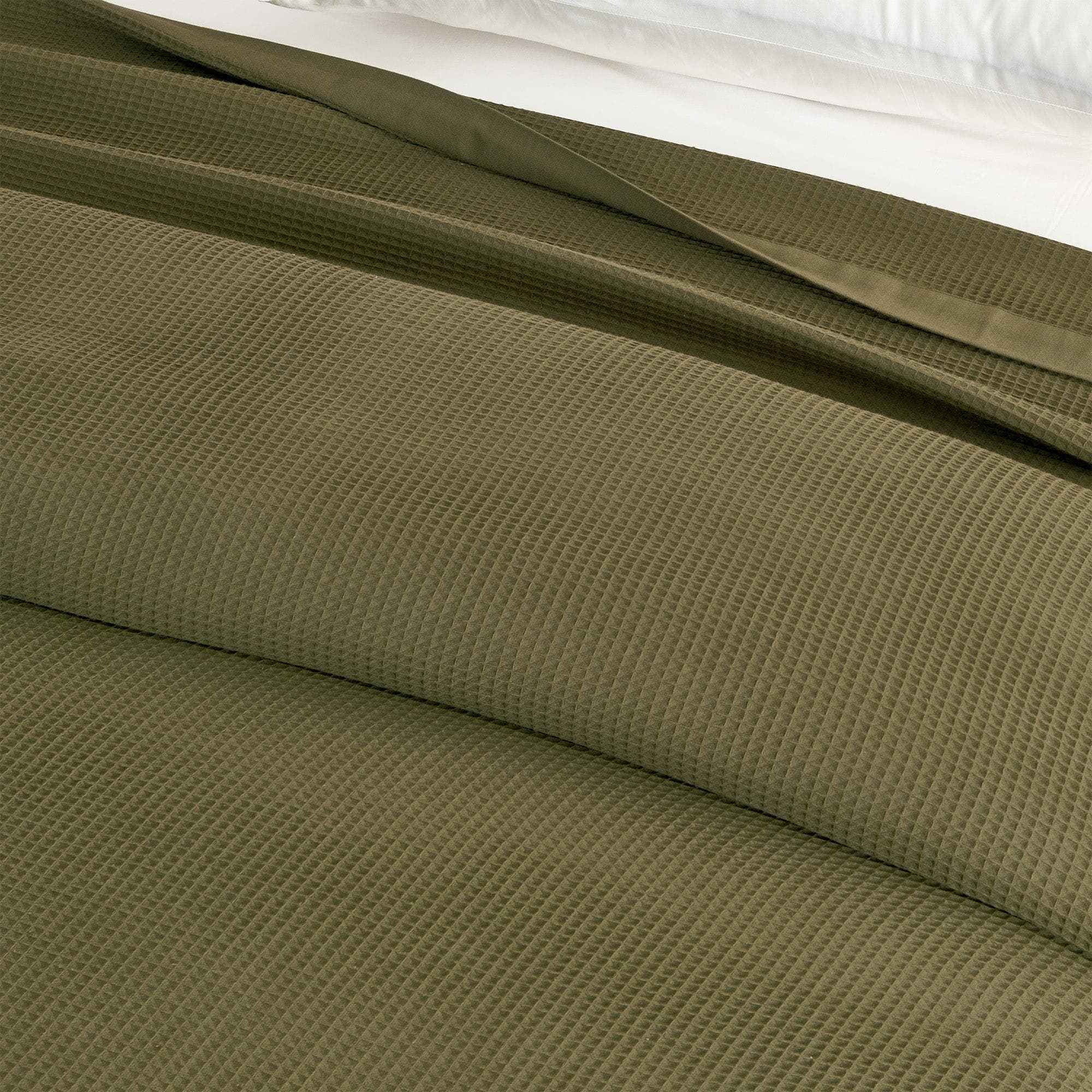 100% Cotton Small Waffle Weave Blanket - Hazel Collection