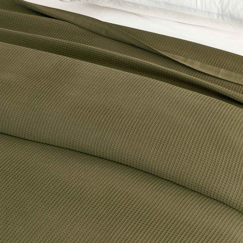 100% Cotton Small Waffle Weave Blanket - Hazel Collection