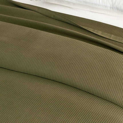 100% Cotton Small Waffle Weave Blanket - Hazel Collection