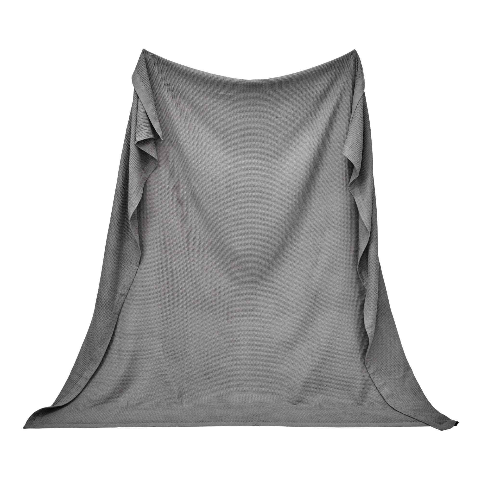 100% Cotton Small Waffle Weave Blanket - Hazel Collection