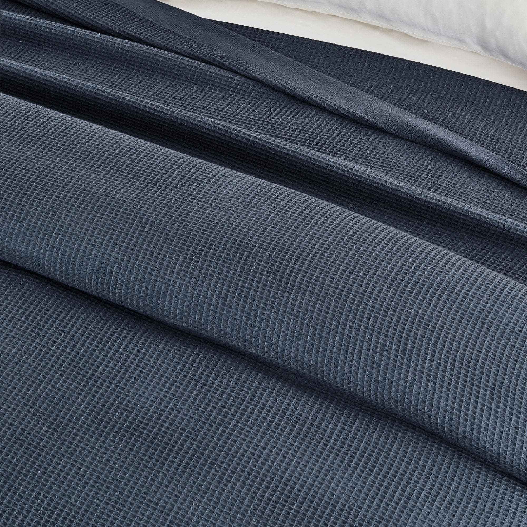 100% Cotton Small Waffle Weave Blanket - Hazel Collection